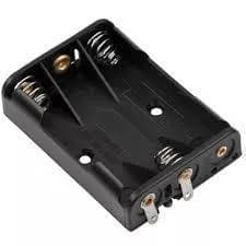 Suport baterie 3x AAA cu contacte pentru lipire