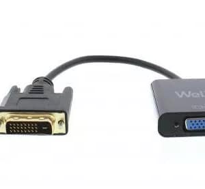 Cablu adaptor DVI-D 24+1p tata digital - VGA mama 15cm Well