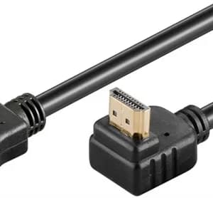 Cablu HDMI2.0v cu ethernet 19p tata - HDMI 19p tata 90 aurit OFC 5m WELL