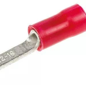 Capat plat 2.95mm 0.26/1.65mm2 crimpat pe cablu izolata rosu TE Connectivity 131443