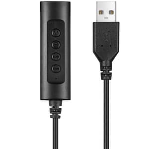 Adaptor audio USB pentru casti Jack 3.5 mm 1.5m negru Sandberg 134-17