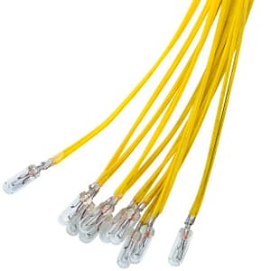 Bec T1¼ 4.14mm Subminiatura 14V 80mA 1.1W incandescent alb-cald 2700K cu fir 30cm 9401 Goobay