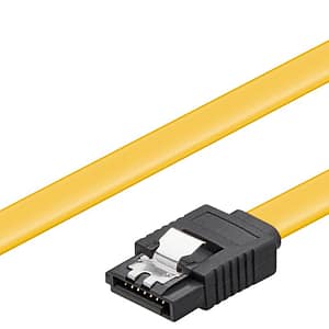 Cablu HDD SATA III - SATA 7 pini 90 grade 0.1m 6GBits Goobay 93947