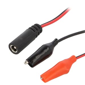 Conexiune adaptor 5.5x2.1mm mama - iesire clema crocodil izolata 30cm CELLEVIA POWER CABLE-1/CL