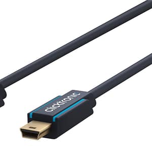 Cablu Profesional 3m mini USB 2.0 - USB Hi-Speed 480Mbit/s OFC cupru fara oxigen aurit Clicktronic 70128