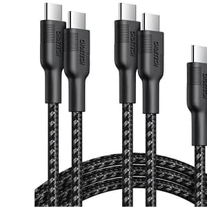 Set cabluri USB type C - USB type C 100W 3buc 1.2m +2x 2m negru Choetech MIX00108 Choetech