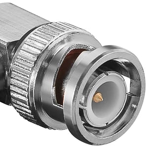 Adaptor 90 grade BNC tata - mama BNC contacte aurite Goobay 11345