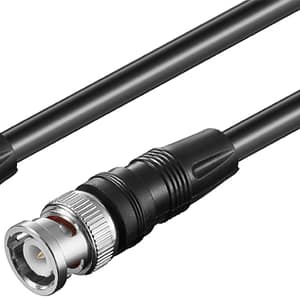 Cablu conector video BNC RG59 dublu ecranat 0.5m BNC tata - BNC tata Goobay 50413