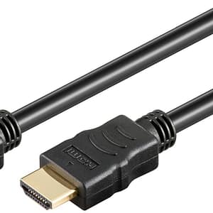 Cablu HDMI 2.0LC tata-tata 0.5m cu Ethernet 4K60Hz ARC negru Goobay 60619