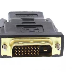 Adaptor HDMI 19 pini mama - DVI-D 24+1 pini tata aurit Well