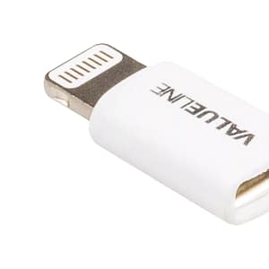 Adaptor iPhone Lightning tata - micro USB mama alb Valueline