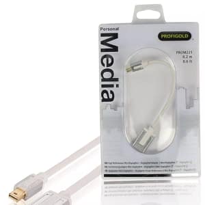 Adaptor Profesional mini DisplayPort - DisplayPort v1.1 0.2m alb Profigold