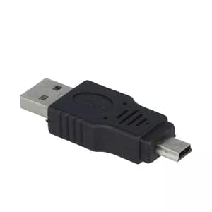 Adaptor USB 2.0 USB A tata - mufa tata USB B mini mufa nichelat VCOM CA412-PB