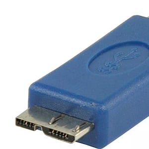 Adaptor USB 3.0 Micro USB B tata 3.0 - USB A mama 3.0 albastru VALUELINE