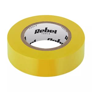 Banda izolatoare 0.13X19mm 20m galbena REBEL