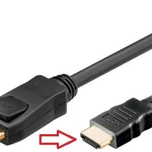 Cablu 2m DisplayPort - HDMI contacte aurite
