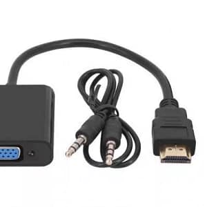 Cablu adaptor HDMI la VGA mama +Jack 3.5 mm Stereo audio Well