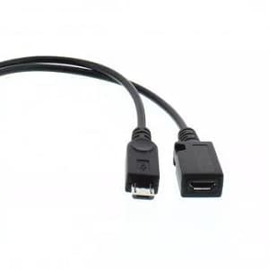 Cablu adaptor OTG USB mama - micro USB tata date/alimentare mama Well