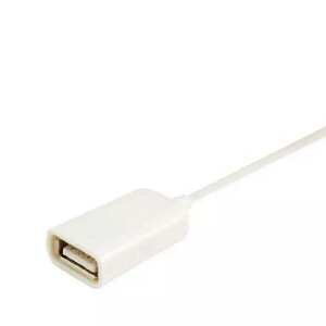 Cablu adaptor OTG USB pentru telefoane si tablete Apple Lightning 0.1m alb max. IOS 11