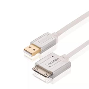 Cablu Apple iPad iPhone - USB de inalta calitate 1m alb Profigold