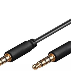 Cablu AUDIO AUX JACK 3.5 mm 4 contacte tata-tata 3m GOOBAY