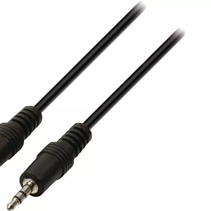 Cablu audio Jack Stereo 3.5 mm tata - Jack Stereo 3.5 mm tata negru 2m Valueline