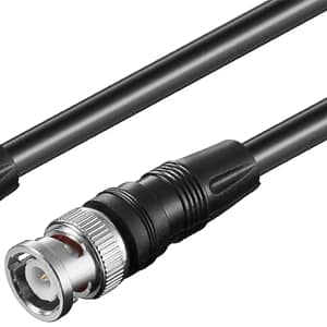 Cablu BNC tata - BNC tata 2m negru RG59 Goobay