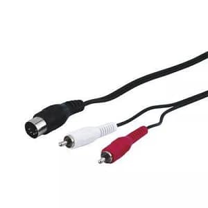 Cablu DIN 5 pini la 2x RCA 1.5m Goobay