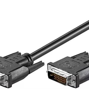 Cablu DVI-D 24+1p tata - DVI-D 24+1p tata 0.5m Dual-Link Full HD 1080p 1920x1080 WQXGA 2560x1600 Goobay