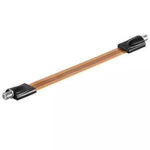 Cablu F mama la F mama 26cm COAXIAL super plat Goobay