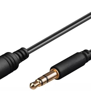 Cablu prelungitor 0.5m Jack 3.5 mm 3 pini mama - Jack 3.5 mm 3 pini mufa tata Goobay