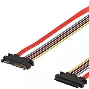 Cablu prelungitor alimentare si date SATA 0.5m Goobay