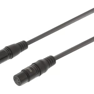 Cablu prelungitor digital XLR 5 pini tata - XLR 5 pini mama 0.5m gri Sweex