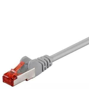 Cablu retea PiMF CAT6e SFTP 0.25m 2x RJ45 cupru ecranat gri Goobay
