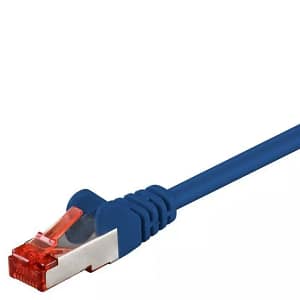 Cablu SFTP PiMF CAT6 albastru 1.5m patchcord cupru ecranat 2x RJ45 Goobay