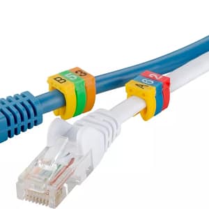 Cleme pentru marcarea cablului Litere A-C" pentru max 6mm x 30 inele Goobay