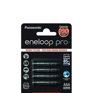 Set acumulatori AAA NIMH 930mAh R3 Eneloop Panasonic 4buc