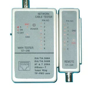 Tester cablu UTP si BNC Rebel