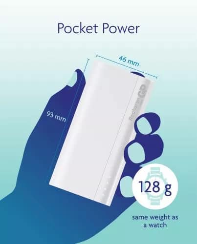 Acumulator extern PowerBank GP B05A 5000mAh alb - imagine 2