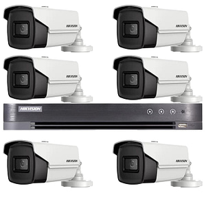 Sistem supraveghere video Hikvision 6 camere 4 in 1