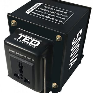 Transformator 230-220V la 110-115V 500VA/500W reversibil TED003676