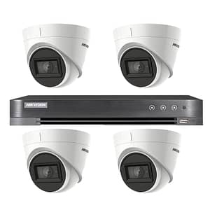 Sistem supraveghere video Hikvision 4 camere interior 4 in 1