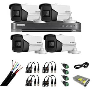 Kit supraveghere video 4 camere 8MP 4 in 1 IR 60m