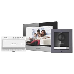 Kit videointerfon IP 7inch'conectare 2 fire - HIKVISION DS-KIS702
