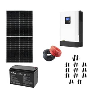 Sistem off grid 5KW cu 12 Panouri fotovoltaice monocristaline 375W