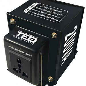 Transformator 230-220V la 110-115V 200VA/200W reversibil TED110REV-200VA / TED003652