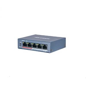 Switch POE 4 porturi Hikvision DS-3E0105P-E/M(B) fara management