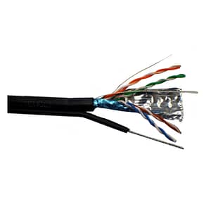 Cablu CAT5 FTP cu sufa CUPRU SOLID 100m