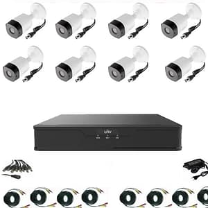 Sistem supraveghere video profesional 8 camere exterior 2 MP 1080P full hd IR20m