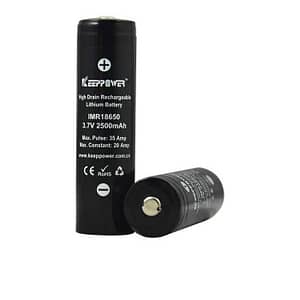 Acumulator 18650 LI-ION 3.7V 2500mAh 20A terminal cu varf KEEPOWER NH1825